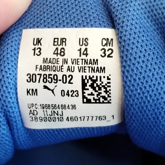 Puma Mercedes AMG Petronas CA Pro Black/Blue Size 14 - Picture 9 of 13